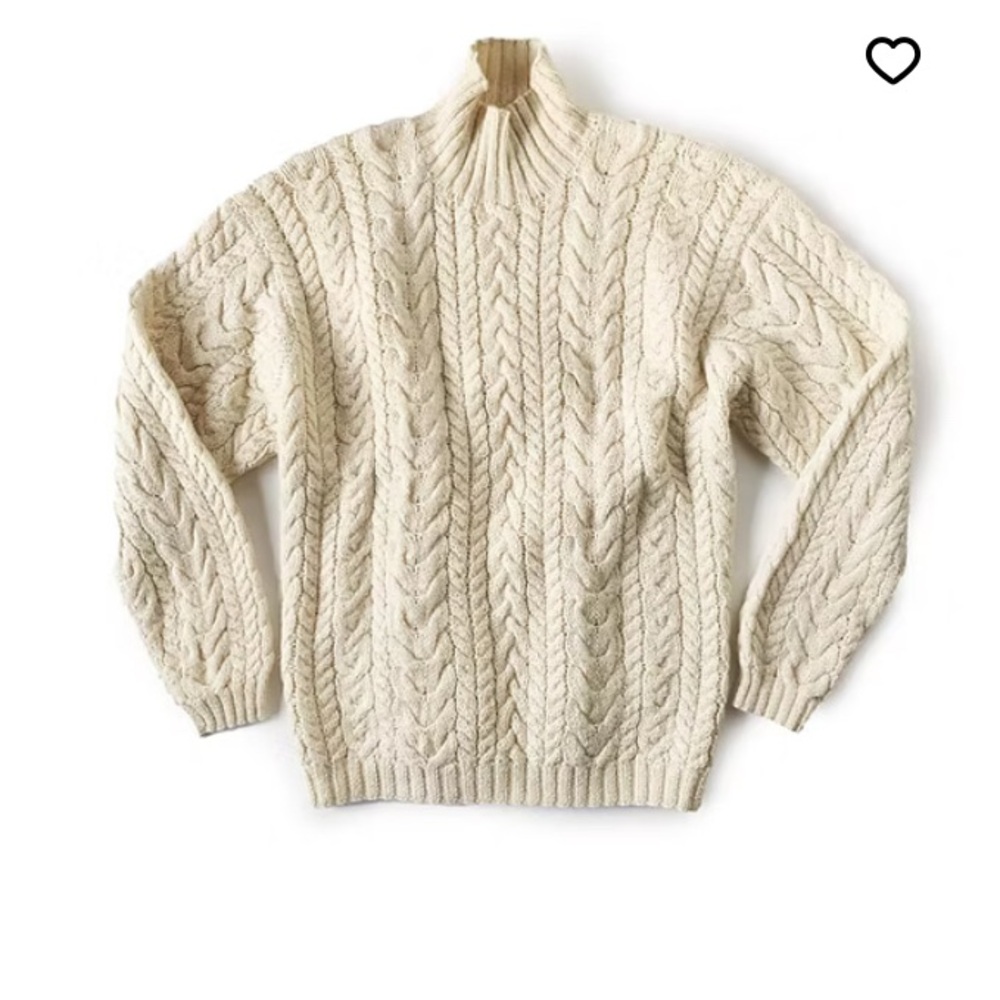 Cream Ralph Lauren Cable Knit Sweater
